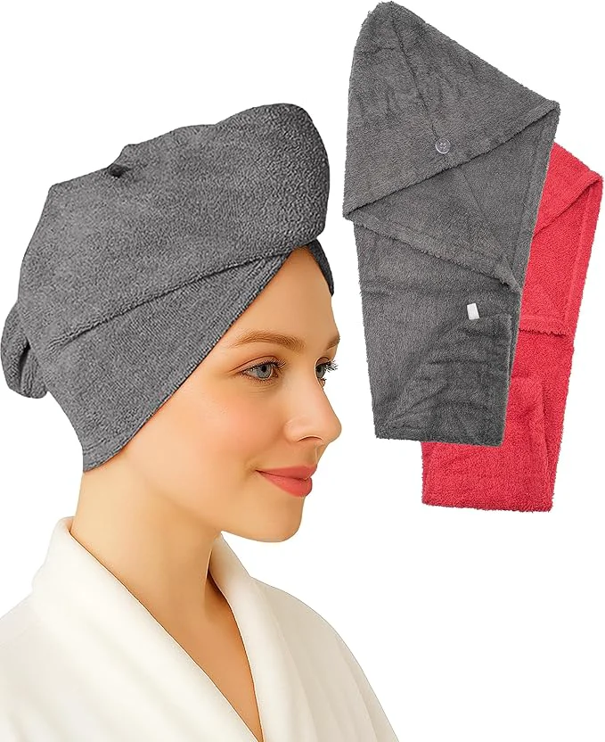 First-Class Textila Cotton Hair Wrap Towels Versatile