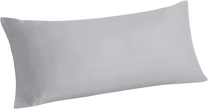 Sophisticated BEDELITE Body Pillow Case Cover Rayon Made from Bamboo Cooling Body Pillow Cover for Hot Sleepers and Night Sweats Breathable amp Silky Soft Full Long Pillow Case Silver Grey 20×54 Inches Environmentally Friendly