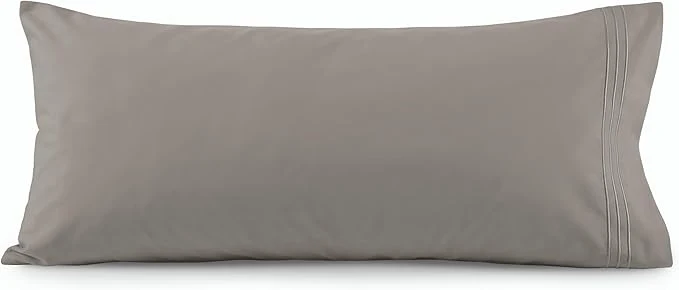Classic Elegant Comfort Luxury Ultra-Soft 1-Piece Body Pillowcase – 1500 Premium Hotel Quality Microfiber Double Brushed – Wrinkle Resistant Body Pillowcase Size Grey Innovative
