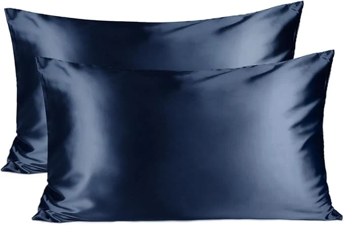 Outstanding Yani Satin Pillowcase Silk Pillow Cases for Hair and Skin with Zipper Queen Pillow Cases Set of 2 for 20 quot x30 quot Exquisite Packaging for Women Men High-End