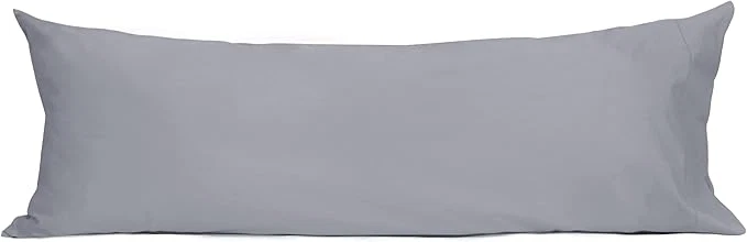 Clean Sunflower Body Pillowcase Cotton Long Pillow Cover Case Envelope Closure 1 Pack 20×54 inches Frost Gray Soft and Breathable Classic