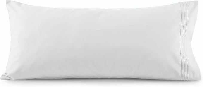 Outstanding Elegant Comfort Luxury Ultra-Soft 1-Piece Body Pillowcase – 1500 Premium Hotel Quality Microfiber Double Brushed – Wrinkle Resistant Body Pillowcase Size White Casual