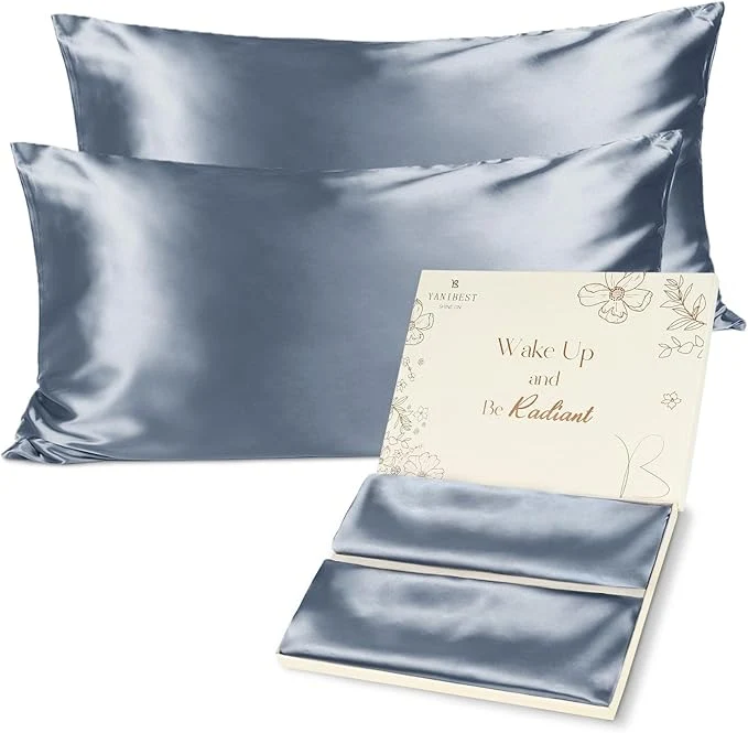 Proven Yani Satin Pillowcase King Size Pillow Cases Set of 2 – Silk Pillow Cases for Hair and Skin with Zipper Silk Pillow Cases King for 20 quot x36 quot Exquisite Packaging for Women Men High-Performance