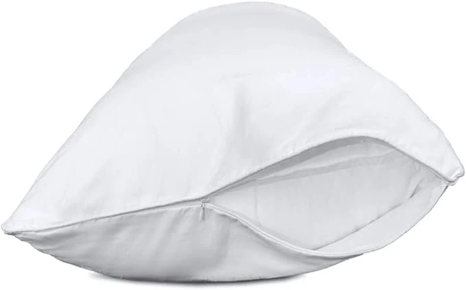 Innovative Precoco King Pillow Cases Set of 2 Cotton White Pillowcases King Size with 600 Threads Stable Pillow Covers with Zipper Hidden for Hotel Quality 20×36 Carefully Designed