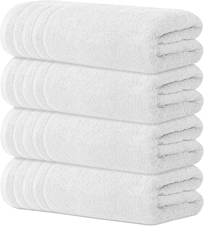 High-Grade Avalon Towels Bath Towels Set of 4 Size 30 x 60 Inches Relaxed