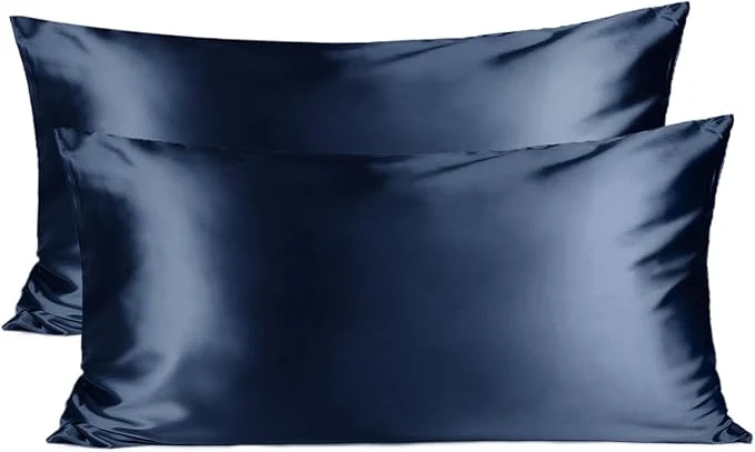 High-Grade Yani Satin Pillowcase King Size Pillow Cases Set of 2 – Silk Pillow Cases for Hair and Skin with Zipper Silk Pillow Cases King for 20 quot x36 quot Exquisite Packaging for Women Men Optimized