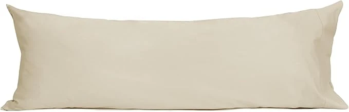 Relaxed Sunflower Body Pillowcase Cotton Long Pillow Cover Case Envelope Closure 1 Pack 20×54 inches Light Brown Soft and Breathable User-Friendly