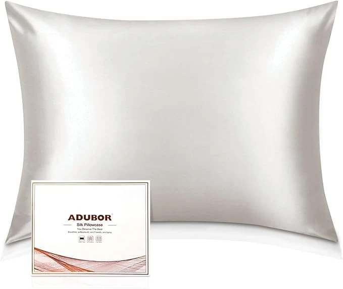 Reliable Adubor Silk Pillowcase – Mulberry Silk Pillow Cases 22 Momme 6A Grade Fibers Silk Pillow Case for Hair and Skin Health with Hidden Zipper King 20 39 39 ×36 39 39 Lvory White 1PC Reusable