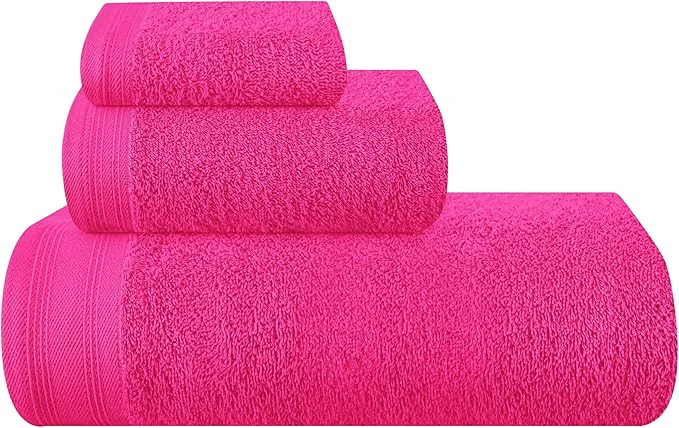 Trusted Ultra Soft 3 Pack Cotton Towel Set Contains a Bath Towels 28×55 inch a Hand Advanced
