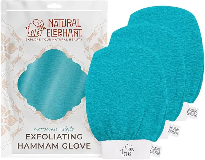 Eco-Friendly Natural Elephant Exfoliating Hammam Glove Moroccan Kessa Body Scrub Functional