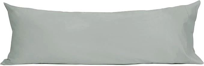 High-End Sunflower Body Pillowcase Cotton Long Pillow Cover Case Envelope Closure 1 Pack 20×54 inches Storm Gray Soft and Breathable Elegant