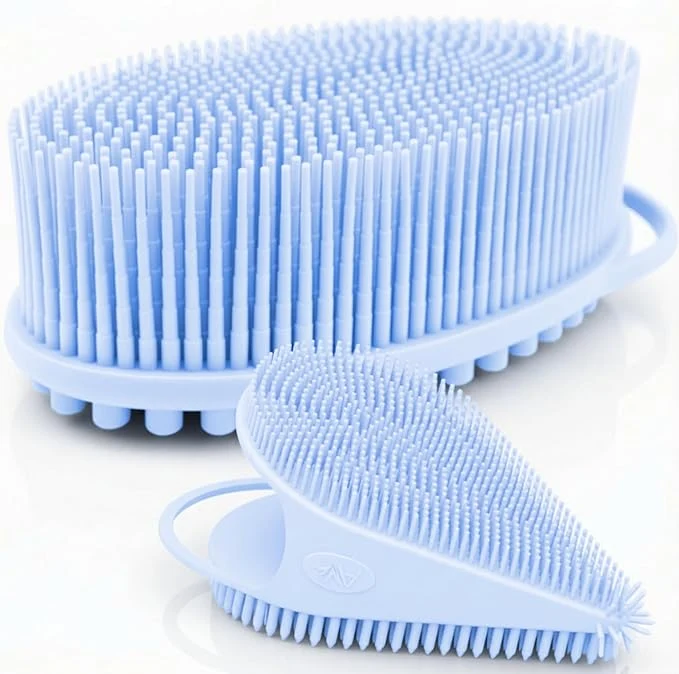 User-Friendly Avilana Premium Body Scrubber and Face Brush Set Premium Material