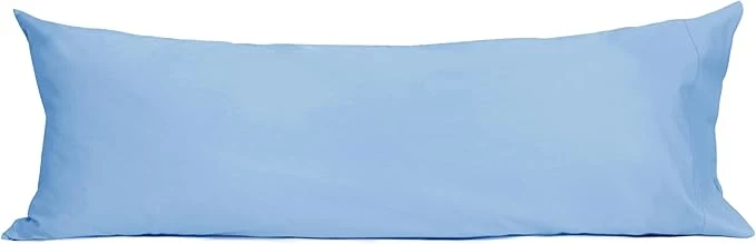 Durable Sunflower Body Pillowcase Cotton Long Pillow Cover Case Envelope Closure 1 Pack 20×54 inches Placid Blue Soft and Breathable Prestigious