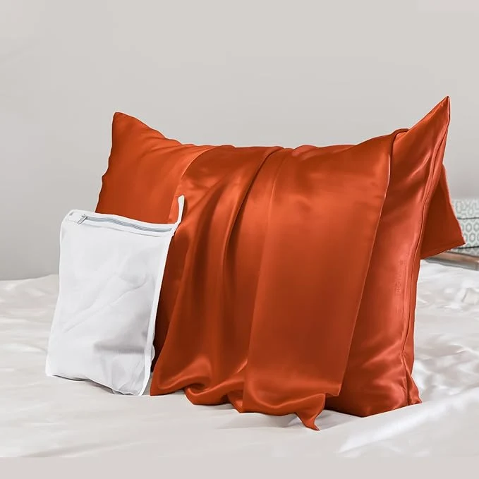 Natural PROMEED 23 Momme Silk Pillowcase for Hair and Skin Both Sides Upgraded Grade 6A Mulberry Silk Pillow Case with Zipper Cooling Pillow Cases for Hot Sleepers King 20 quot x36 quot Dusk Exceptional