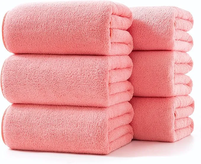 Fine Crafted Lumimi Towels 6 Piece Soft Microfiber Bath Towel Set Salon Gym Yoga Travel Innovative