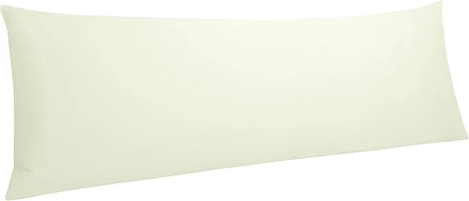 Recyclable NTBAY Egyptian Cotton Body Pillowcase – 500 Thread Count Cotton Body Pillow Cover – Soft and Breathable Envelope Closure Body Pillowcase for Adults 20×54 Inches Ivory High-Performance