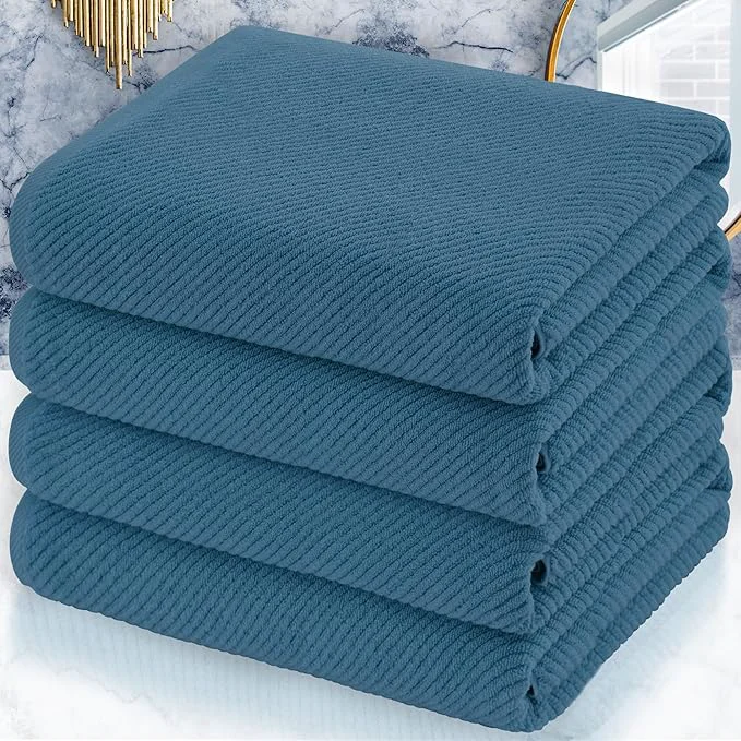 Top-Quality VOOVA MOVAS Bath Towels Set of 4 Large 30 x 56 Classic