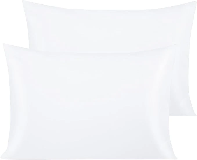 Certified NTBAY Egyptian Cotton Queen Pillowcases – Set of 2 500 Thread Count Cotton Pillowcases – Soft and Breathable Envelope Closure Pillow Cases – 20×30 Pillow Covers for Bed White Long-Lasting