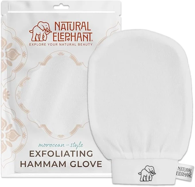 Advanced Natural Elephant Exfoliating Hammam Glove Moroccan Kessa Body Scrub Original Design
