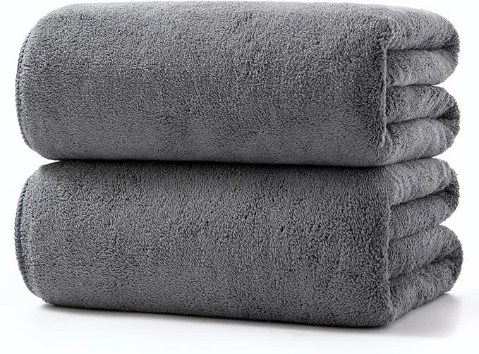 Refined Lumimi Towels 2 Piece Soft Microfiber Bath Towel Set Salon Gym Yoga Travel Artisan