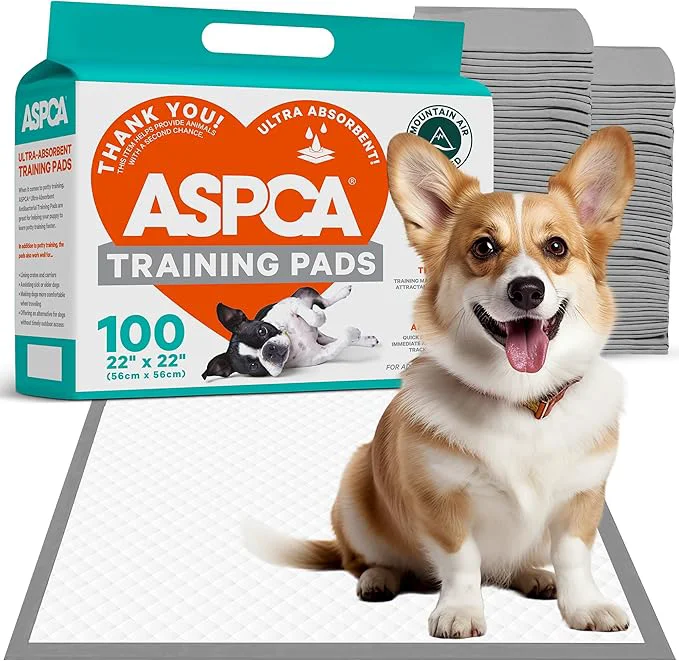 Green ASPCA – Scented Puppy Pads Extra Absorbent Dog Training Pads for Cats amp Dogs Leak-Proof Layers Odor Control amp Quick-Dry Non-Slip amp Tear-Resistant Travel Friendly Pack of 100 Size 22 quot x22 39 Smart