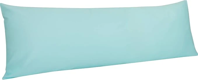 Pure NTBAY Egyptian Cotton Body Pillowcase – 500 Thread Count Cotton Body Pillow Cover – Soft and Breathable Envelope Closure Body Pillowcase for Adults 20×54 Inches Aqua Specialty