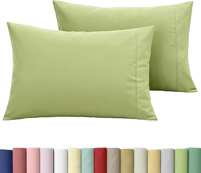 Casual WINLIFE Queen Size Pillowcases Set of 2 Cotton Queen Pillow Cases 20×30 inches Soft and Breathable Pillow Case Envelope Apple Green Authentic