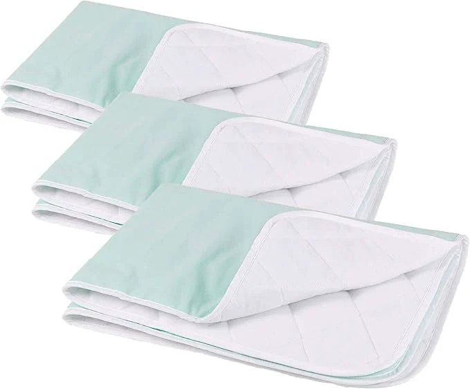 Efficient DMI Waterproof Sheet to be Used as a Bed Pad Bed Liner Mattress Protector Pee Pad Furniture Cover or Seat Protector with Quilted Slide Sheet and 4 Layers of Protection Without Straps 36 x 40 Minimalist
