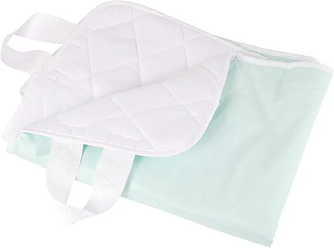 Contemporary DMI Waterproof Sheet to be Used as a Bed Pad Mattress Protector FSA and HSA Eligible Furniture Cover or Seat Protector with Quilted Slide Sheet and 4 Layers of Protection With Straps 28 x 36 Stylish