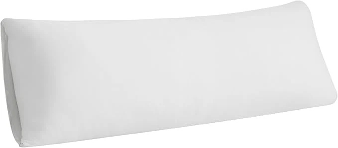 Original Design Stretchy Body Pillow Case Cover – Jersey Knit Long Pillowcase for Body Pillow 1 Pack – Envelope Closure amp Skin-Friendly Soft and Breathable for Sleeping 20 quot x54 quot White Durable