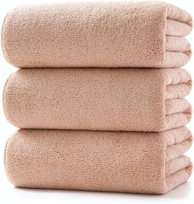 Detailed Lumimi Towels 3 Piece Very Soft Microfiber Bath Towel Set Super Absorbent Light Breathable