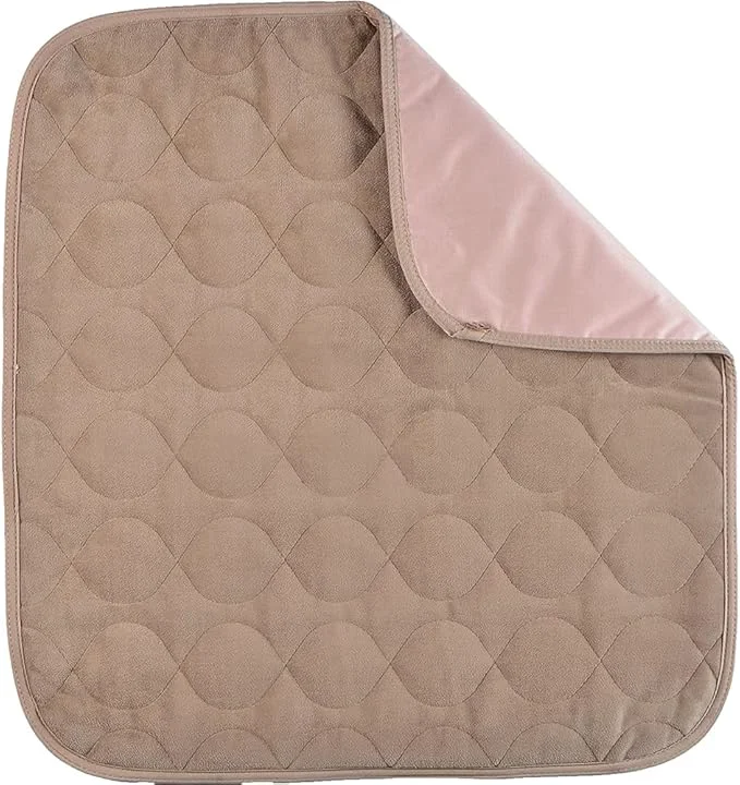 Stylish NOVA Waterproof Reusable Underpad for Chair Seat Furniture or Bed with Velour Soft Top Layer Washable Incontinence Seat amp Surface Overlay Super Absorbent 22 x 21 Size Brown Comfortable