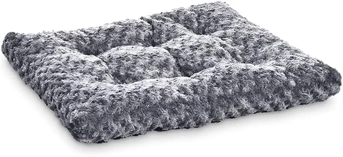 Modern Amazon Basics Washable Cat and Dog Bed Cozy Crate Pad for Large Dogs Indoor 40 x 27 x 3.5 inches Gray Unique