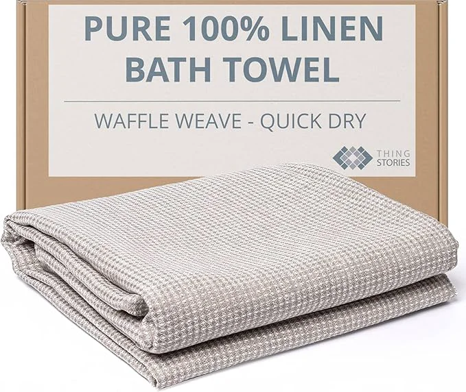 Certified Natural Flax Linen Bath Towel Prestigious
