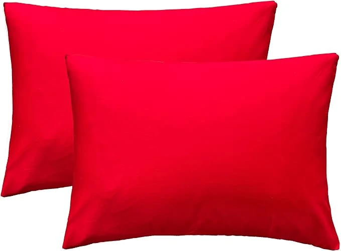 Detailed iMaylex Soft Egyptian Cotton Zipper Closure Pillowcases Valentines Day Gifts Cozy and Lightweight Pillow Case Set of 2 Red Queen 20 quot x 30 Innovative