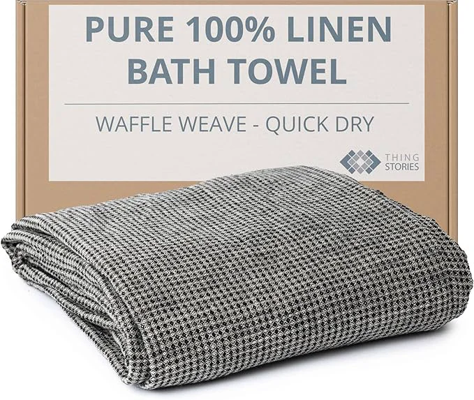 Reusable Pure Linen Bath Towel Authentic