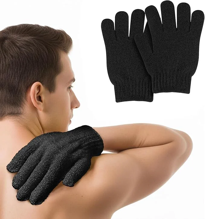 Expertly Made MOLOPPO 2 PCS Bath Glove Use Loofah Sponge Exfoliating Body Scrubber Deep Secure