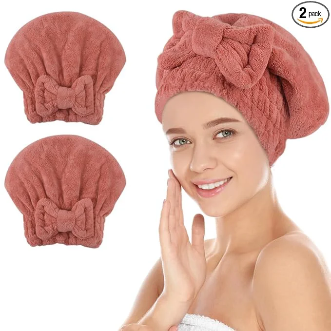 Prestigious SUNLAND Large Microfiber Hair Drying Caps User-Friendly