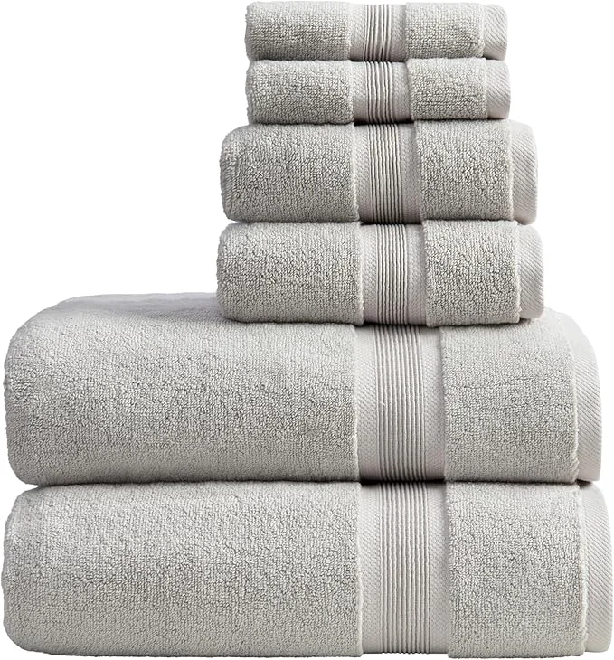 Casual Springtree Home Luxury Bamboo Rayon Bath Towel Set 6 Piece Set 35 Bamboo High-Quality