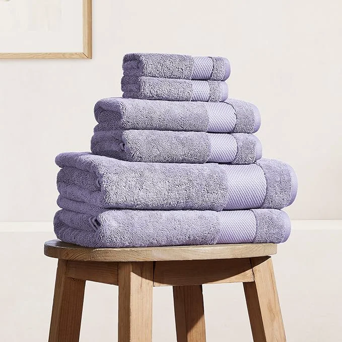 Expertly Made BIOWEAVES Organic Cotton Bath Towel Set 700 GSM Plush 6-Piece Premium Versatile