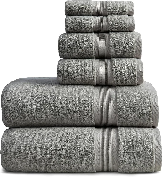 Stylish Springtree Home Luxury Bamboo Rayon Bath Towel Set 6 Piece Set 35 Bamboo Superior