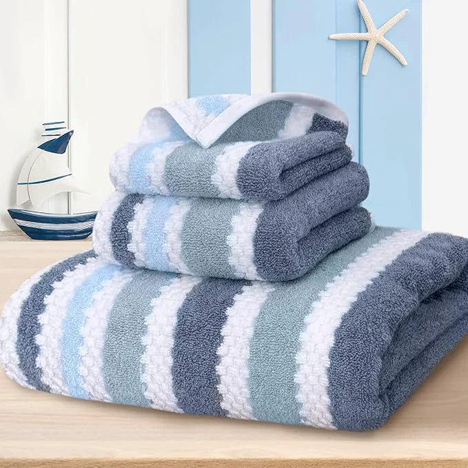 Natural Waffle Towels for Bathroom-Quick Dry Thick Lightweight 540GSM Large Bath Verified