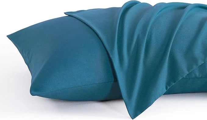 Fine NTBAY Queen Pillow Cases Set of 2 2 Pack Brushed Microfiber 20×30 Pillow Cases Soft Wrinkle Fade Stain Resistant Teal Blue Pillow Cases with Envelope Closure 20×30 Inches Teal Blue Sustainable