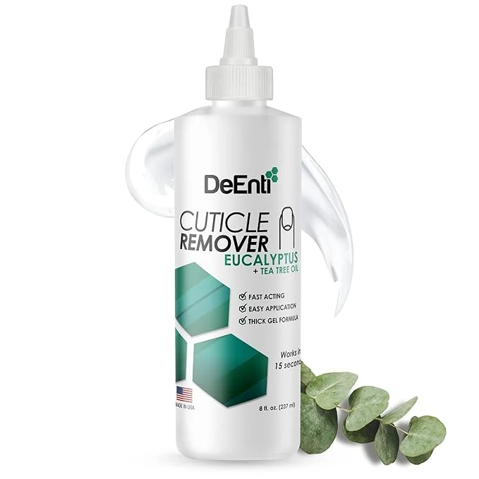 Classic DeEnti Instant Cuticle Remover Gel Eucalyptus 8 Oz Bottle Professional Reliable