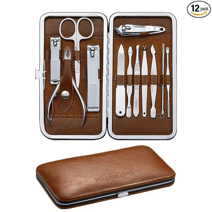 Refined FAMILIFE Manicure Set Professional Nail Kit Nail Clipper Set Natural