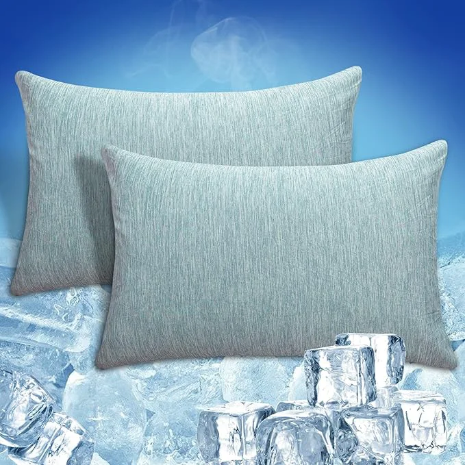Quality CHOSHOME Cooling Pillow Cases Zipper Pillow Covers Q-Max gt 0.45 Zippered Pillowcases for Hot Sleepers Soft Breathable Skin-Friendly 2 Pack King 20 quot x36 quot Green Official