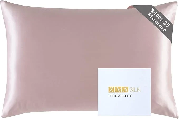ZIMASILK 25 Momme Pure Mulberry Silk Pillowcase for Hair and Skin Care Highest Grade 6A Pillow Cases for Women Long-Lasting Durablity Gift for Women Men 1Pc King 20 quot x36 quot Light Plum Safe