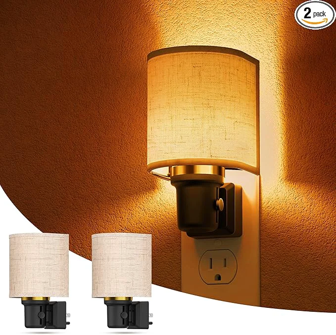 Breathable L LOHAS LED Amber Night Lights Plug into Wall Plug in Night Light Dimmable Genuine