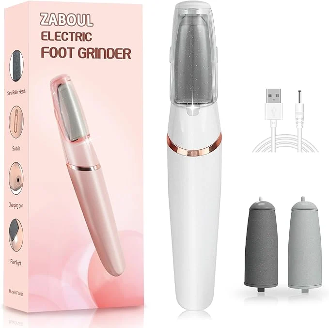 Efficient ZABOUL Electric Foot Callus Remover Rechargeable Portable Electric Foot File Top-Quality