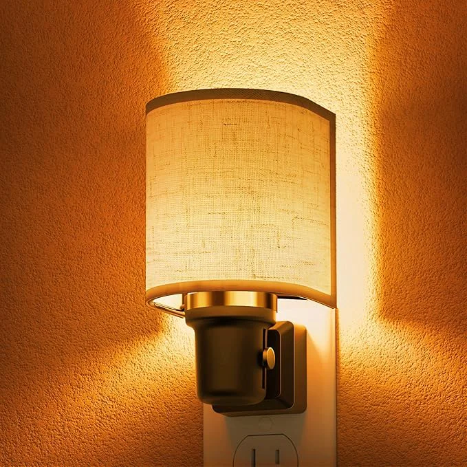 Clean L LOHAS LED Amber Night Lights Plug into Wall Plug in Night Light Dimmable Detailed